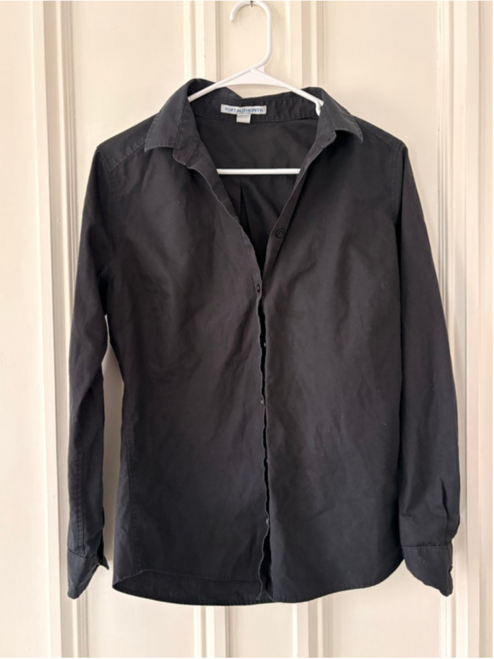 Port Authority womens Black Button Down Shirt S